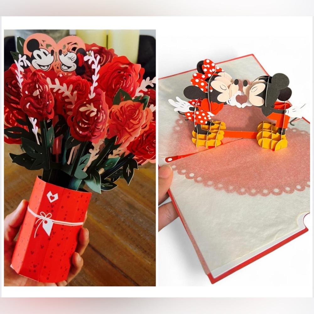 Disney lovepop flower bouquet and‎ greeting card